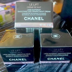 Chanel LE LIFT Crème De Nuit (1) 1.7 oz & (2) 0.5 oz NWT SEALED